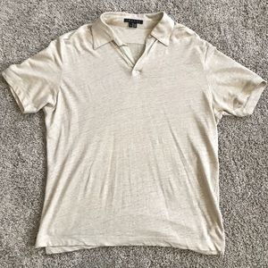 Theory Linen Polo Shirt